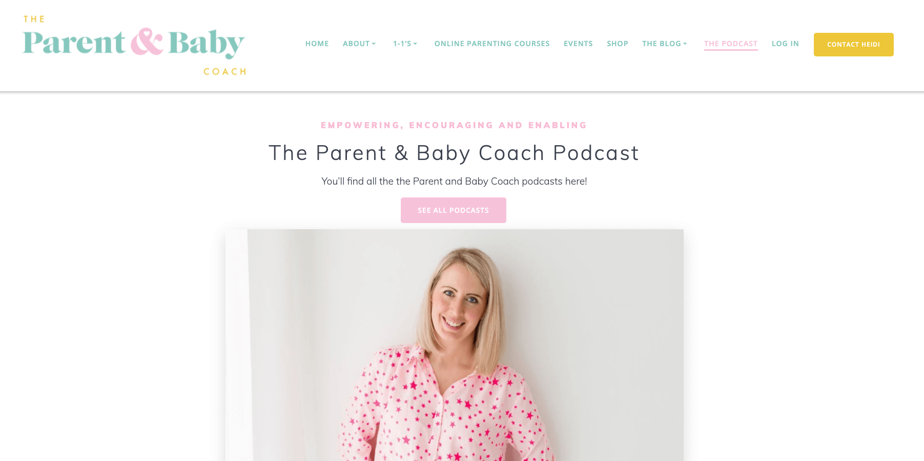 The Parent & Baby Coach Website Project